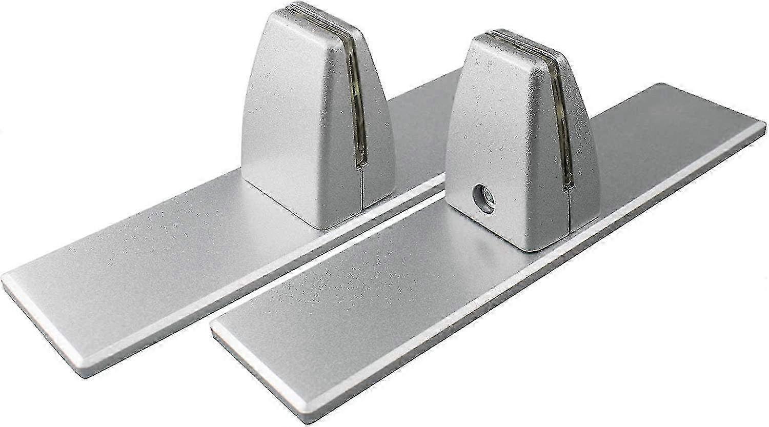 Heavy Duty Sneeze Guard Support Clamp with Steady Freestanding Stand Base & Removable Desk Partition Clamp for Acrylic Shield, Aluminum Guard Clamp