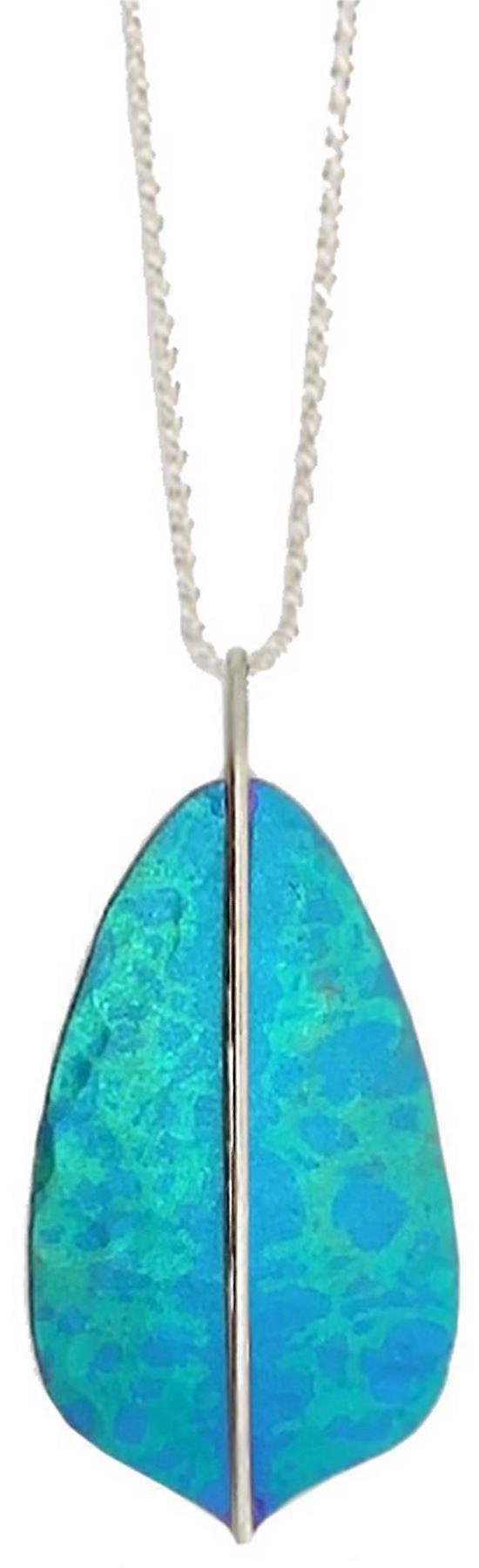 Ti2 Titanium Shield Pendant - Green