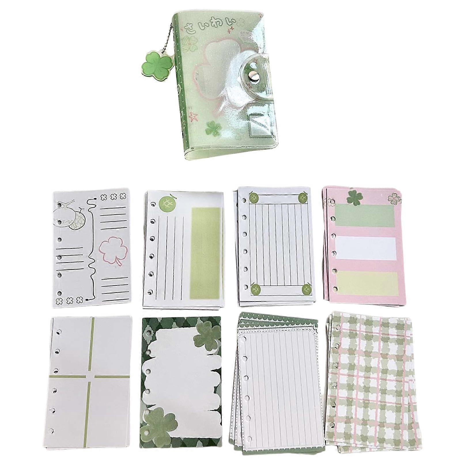 Fourleaf clover sticker organizer, A7 folder, notebook, stickers, storage book, portable pocket notebook for stickers