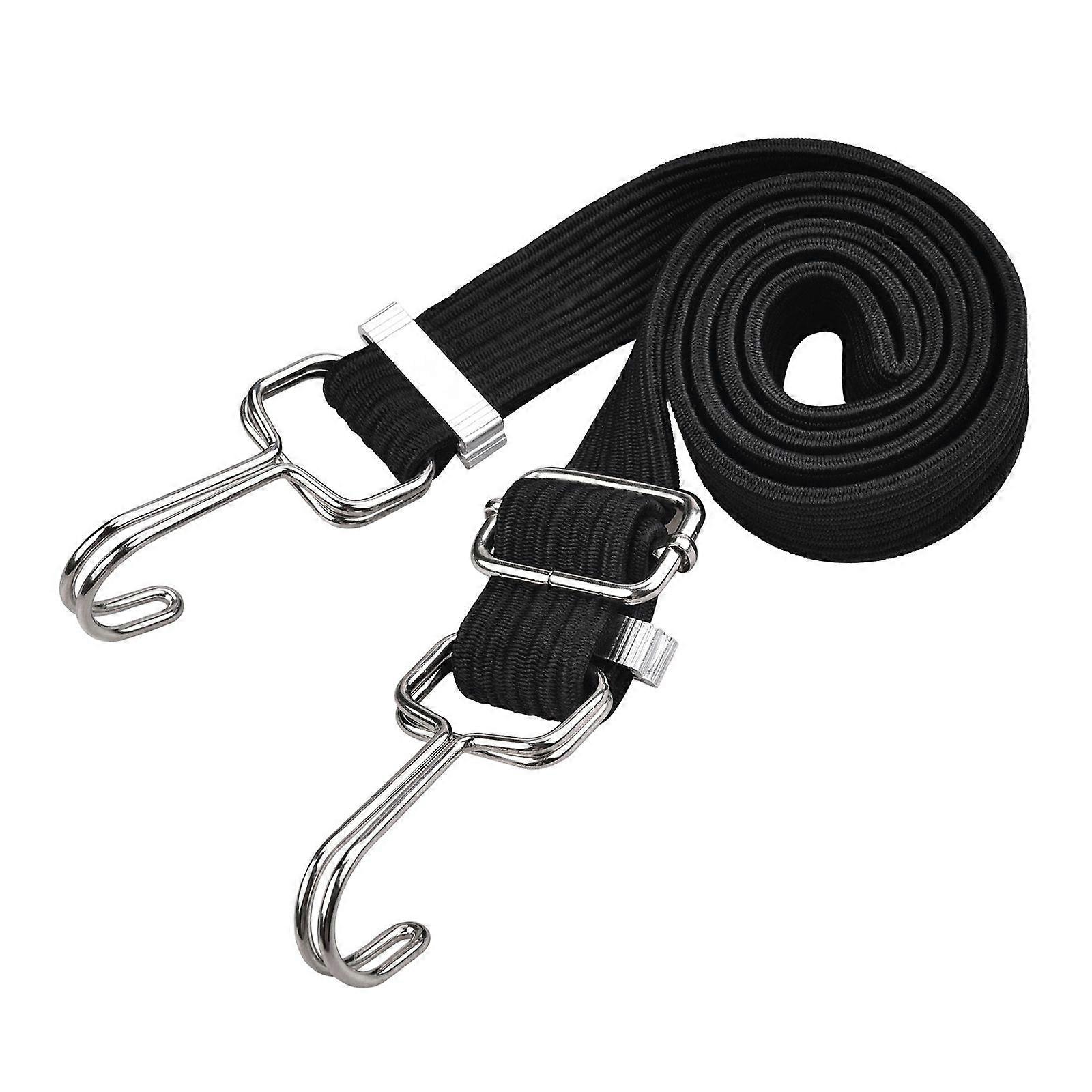 1 PCS Bike Tied Rope with Hooks Bicycle Rear Seat Fixed Bundle Cycle Elastic Stacking BandingYMQX)