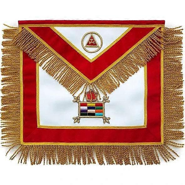 Masonic Massachusetts Chapter Apron Hand Embroidered.