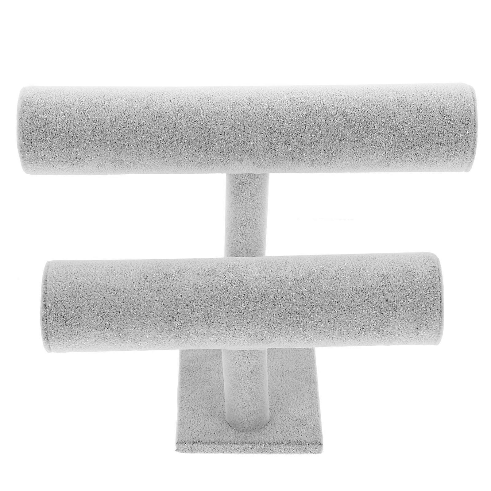 Practical Watch Display Rack with Durable Flannel Material for or Shop Use Grey