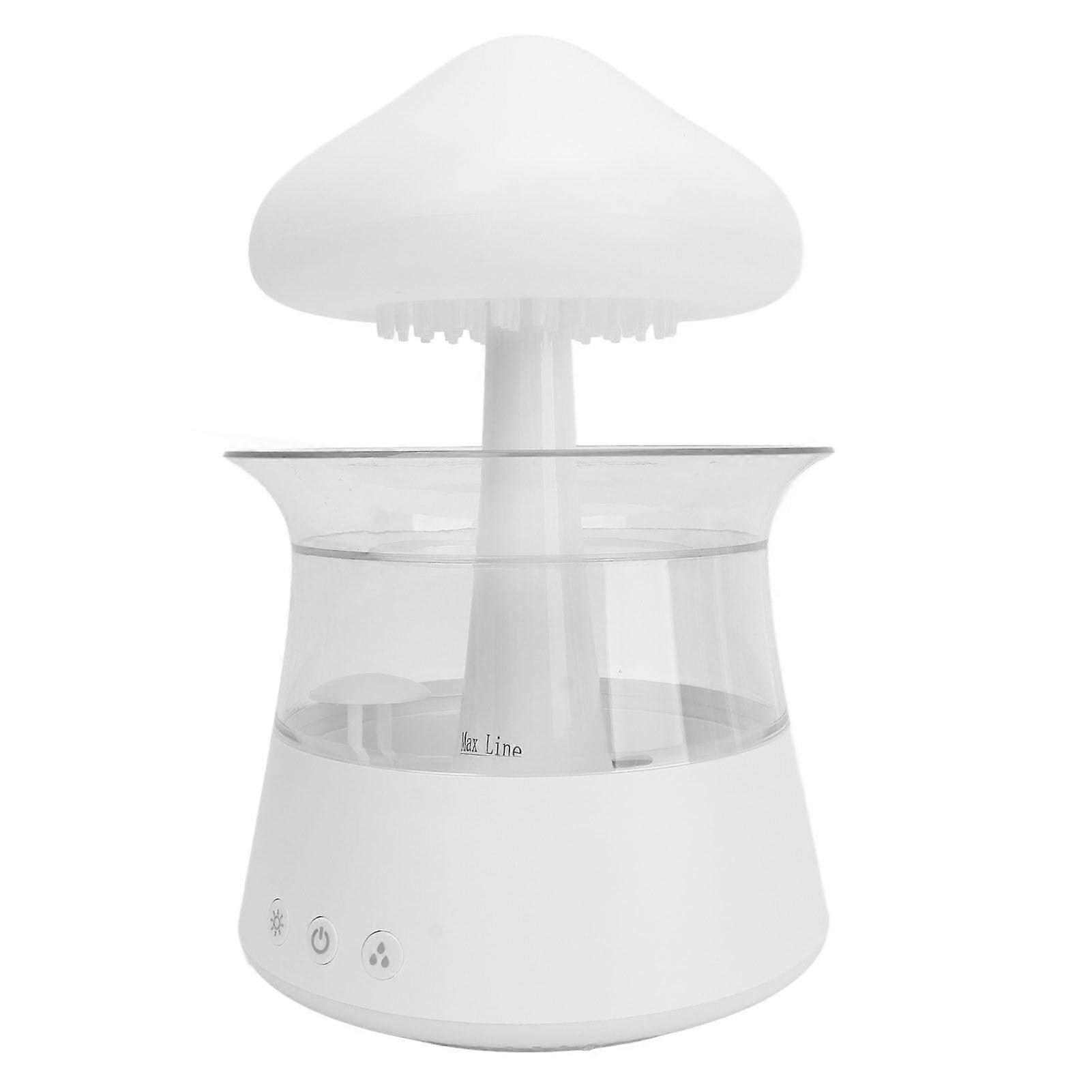 Mushroom Air Freshener Lightweight Night Light With Humidification Function White Moisturiser Mushroom Shaped Night Lamp