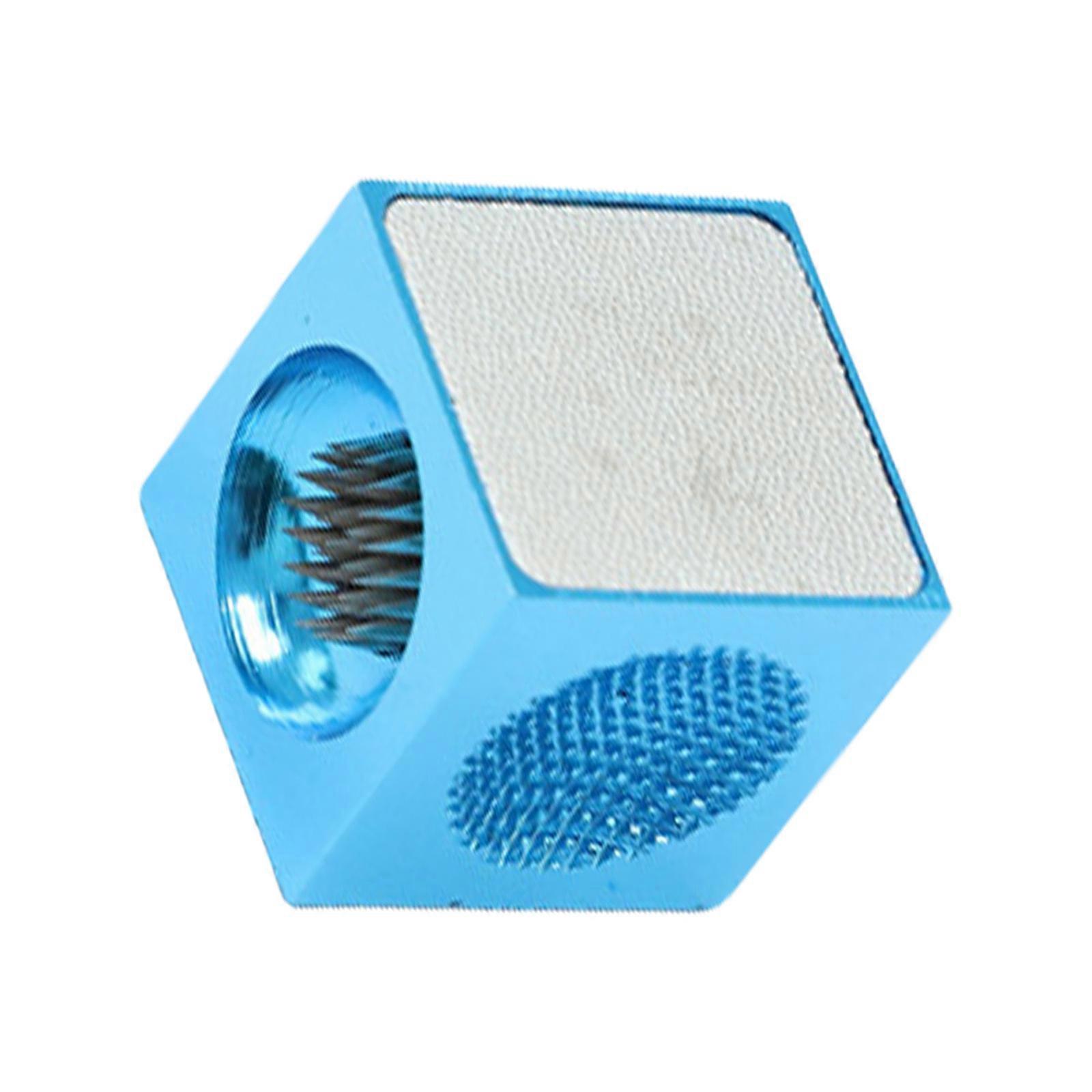 Efficient Billiard Cue Tip Repair Tool Billiards Cue Tip Corrector Tool for Enduring Use and Comfortable Blue