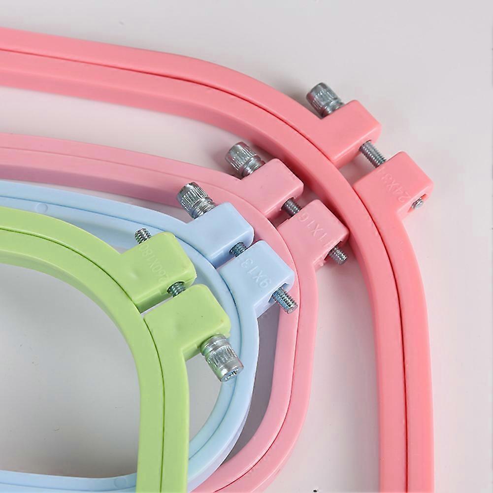 4PCS Embroidery Hoops ABS Skid Resistance Abrasion Proof Rectangular Stitch Hoop Set
