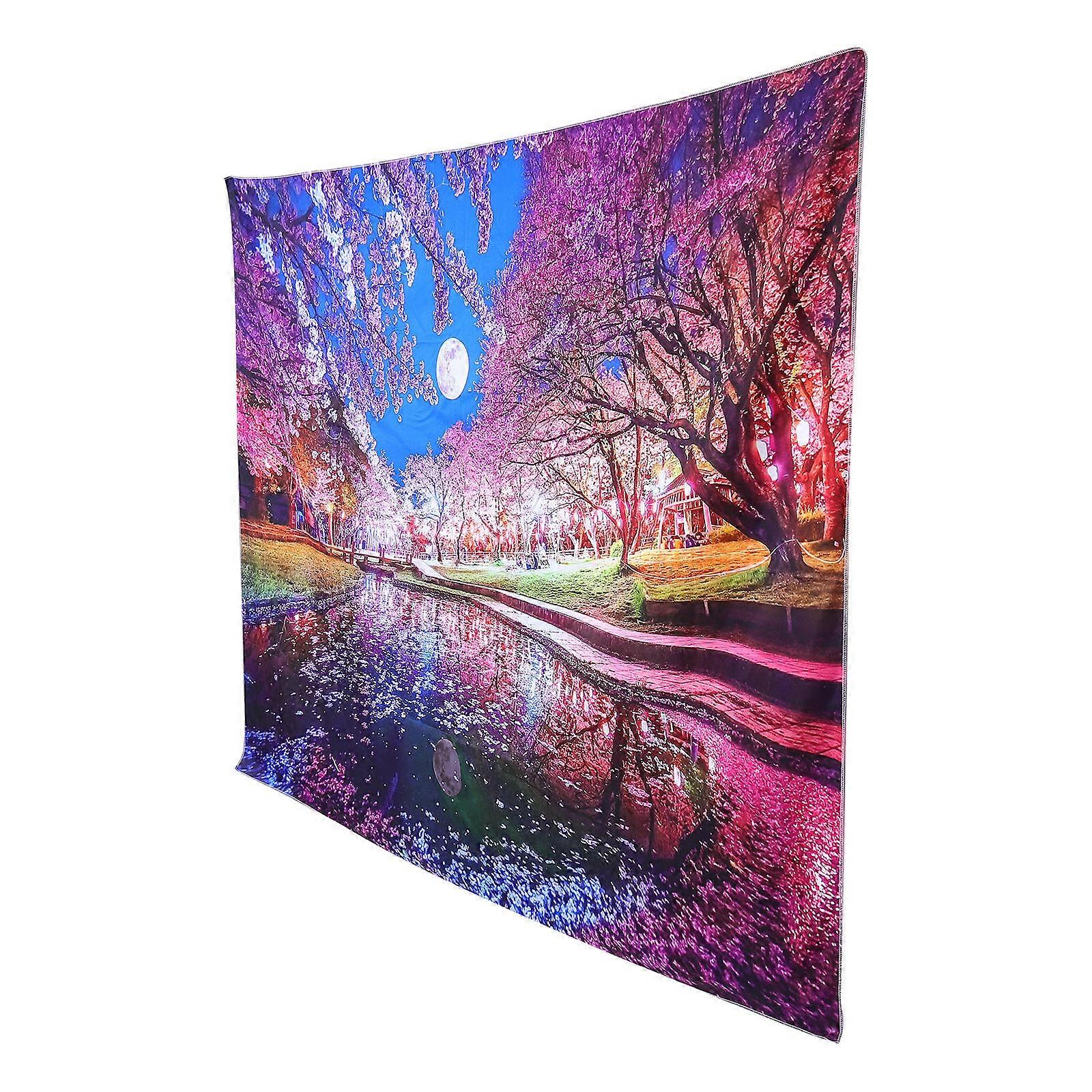 Wall Decor Rectangular Printed Design 150x130cm Multi Color Polyester Wall Hanging Decor Home Hanging Ornaments 1Pcs