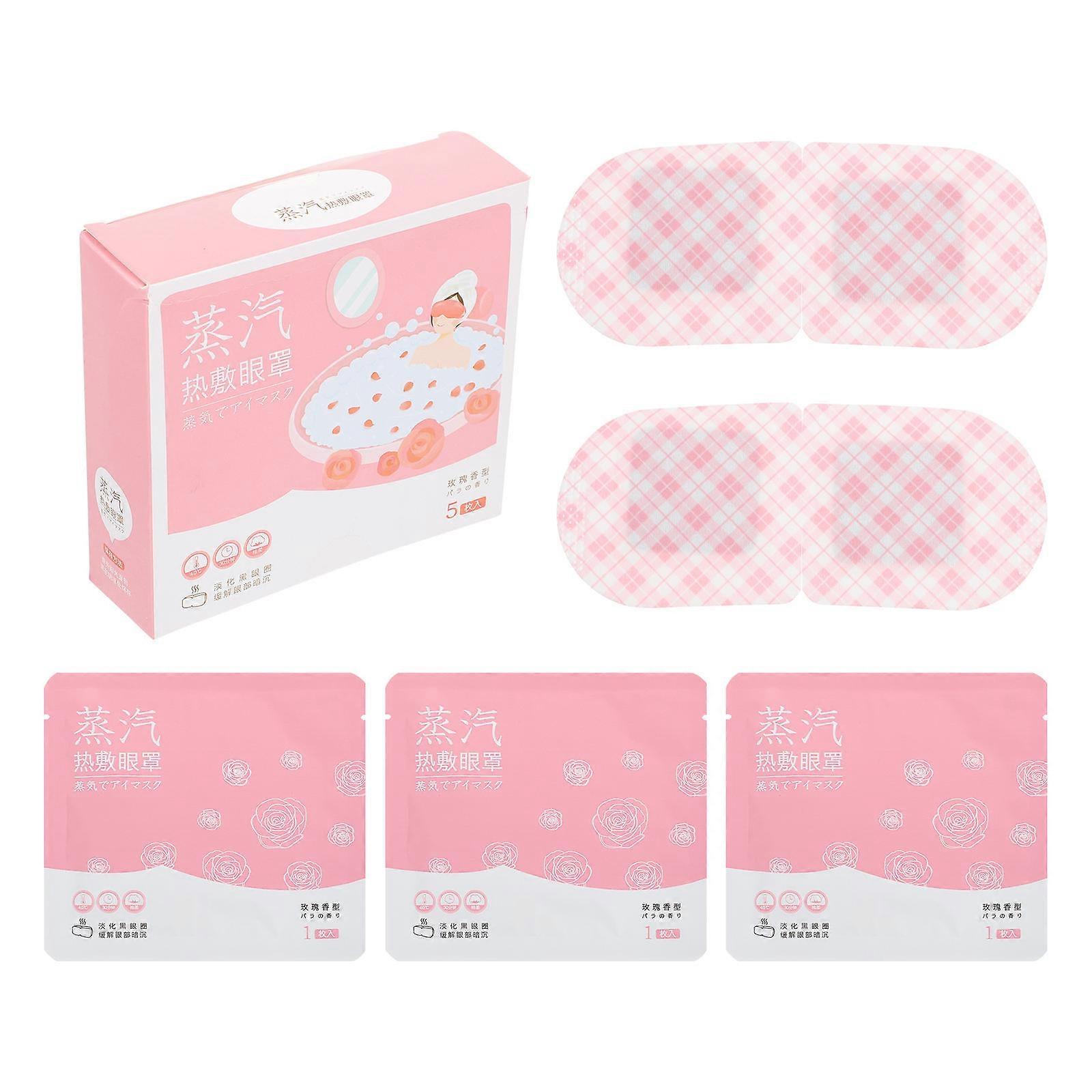 5PCS Steam Eye Masks for Tired Eyes – Soothing Heat Therapy Patches for Sleep, Travel & Skincare Relaxation