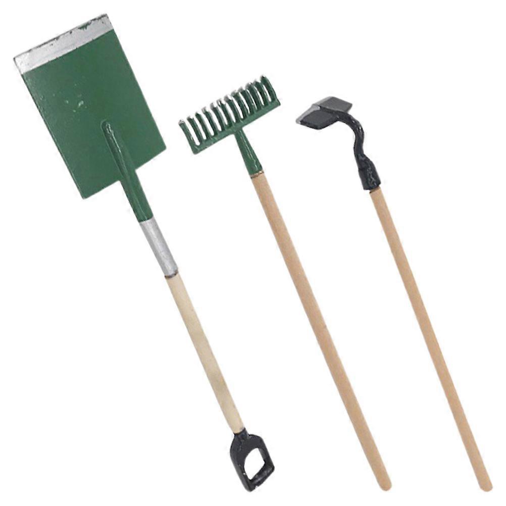 Adorable Mini Farm Tools Set Decorative Planting Accessories for Miniature Houses, Doll Supplies & DIY Home Decor Projects Alloy Material