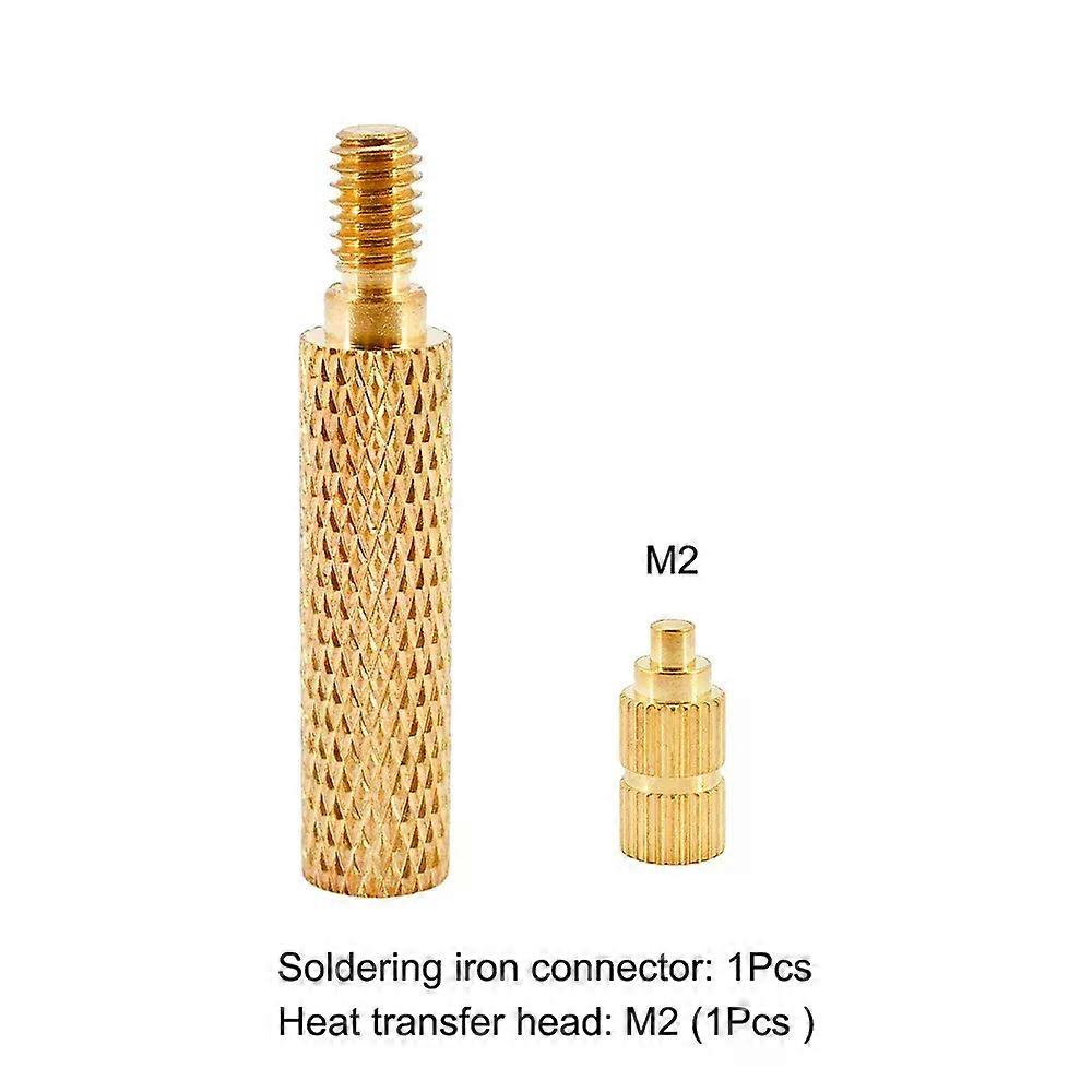 M2 M25 M3 M4 M5 M6 M8 Brass Heat Insert Soldering Iron Tip Connector 3D Printer Insert Holt Melt Nuts Heat Transfer Head Tool