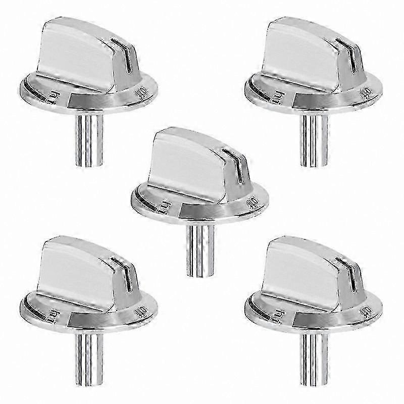 5 Packs Long Stem Stove Knob Replacements for Gas Range Oven Controls