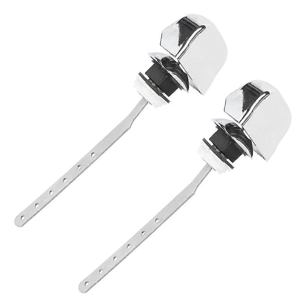 Universal Toilet Handle Replacement Sleek Design Iron Material Leak Prevention Suitable Residential Commercial Use 2Set