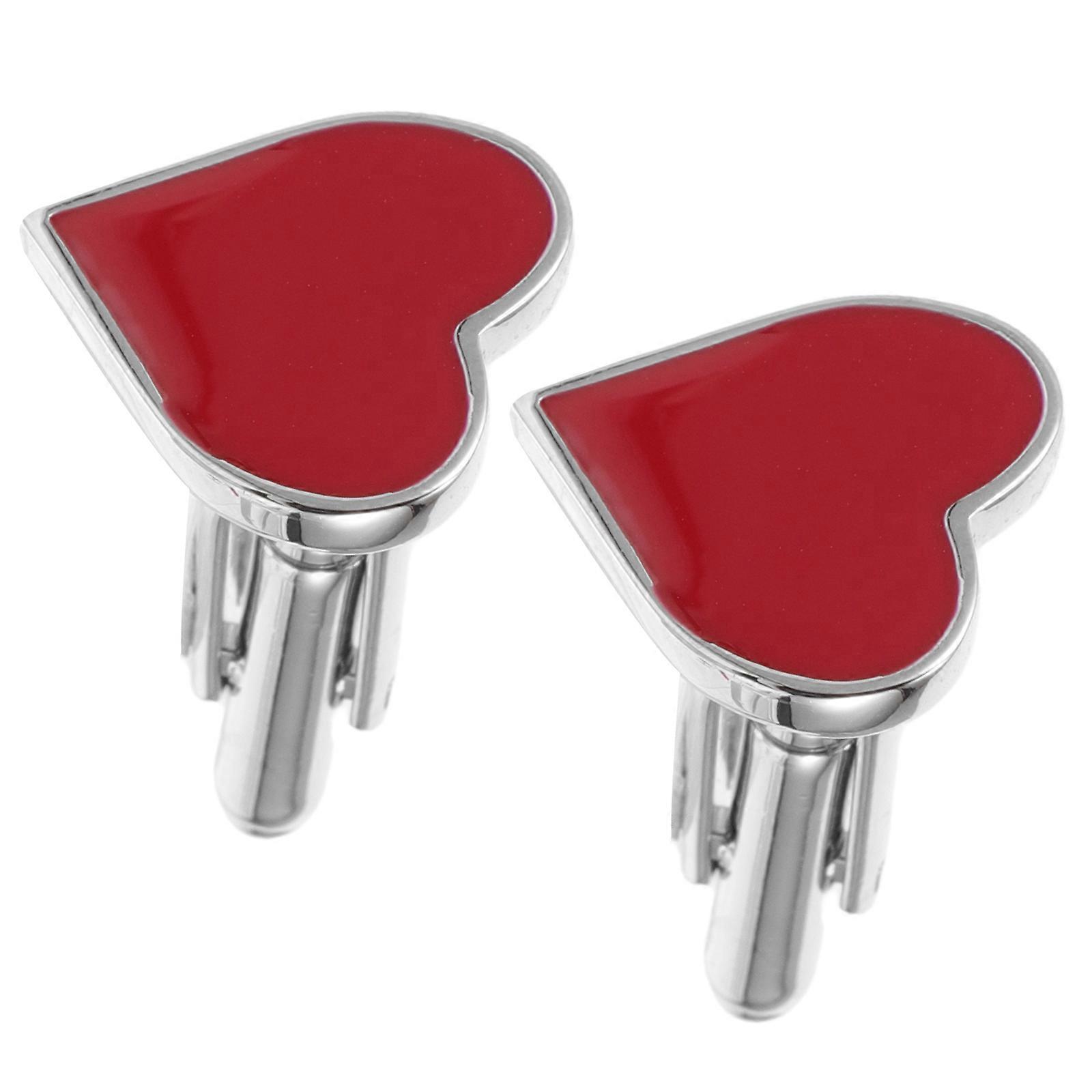 a refined and engaging product description based on your input:
**Elegant Pair of Heart Cufflinks for Weddings & Special Occasions**
Add a touch