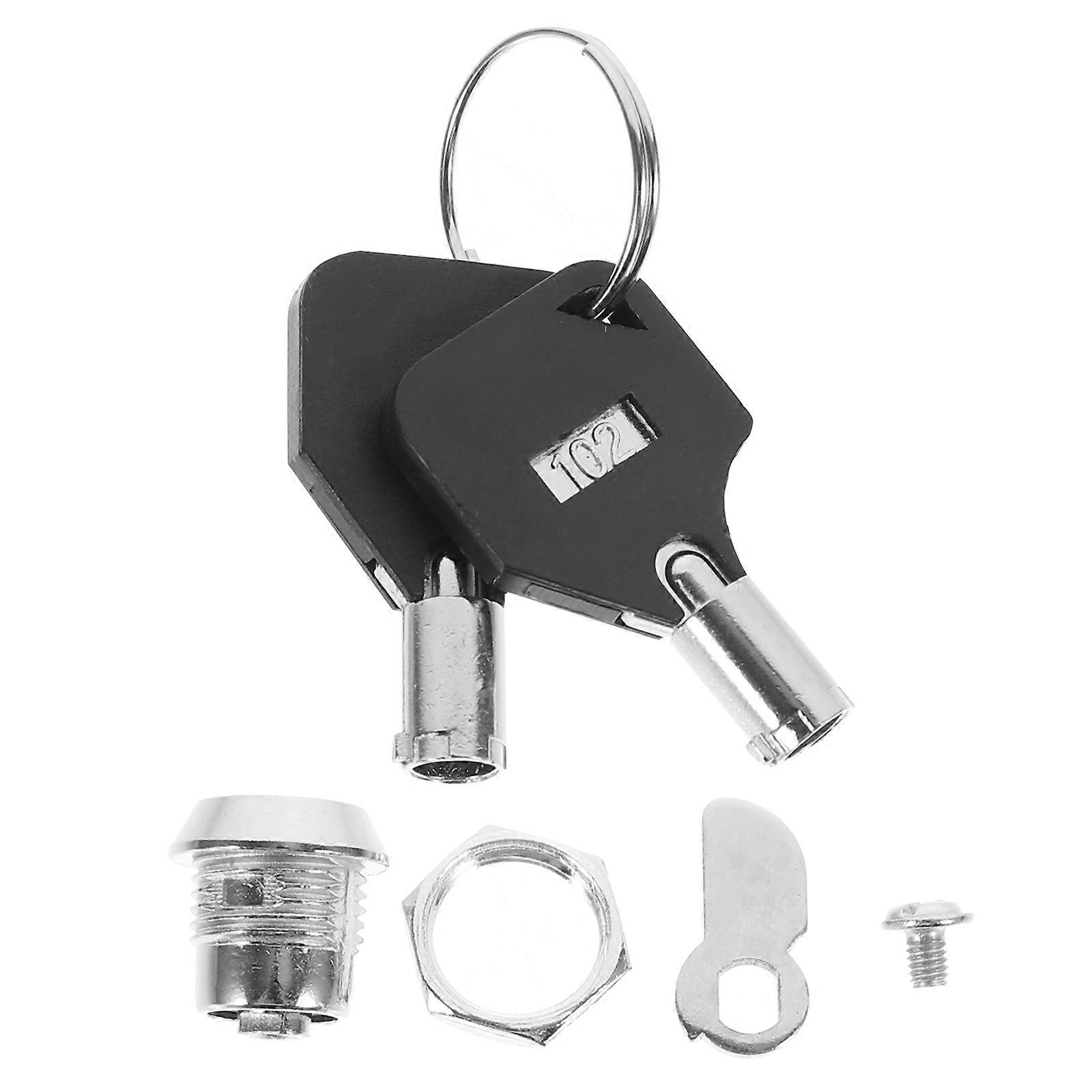 Zinc Alloy Tubular Lock Set for Cabinets & Mailboxes – Durable, Corrosion Resistant, Easy Installation, Includes Keys for Home Security