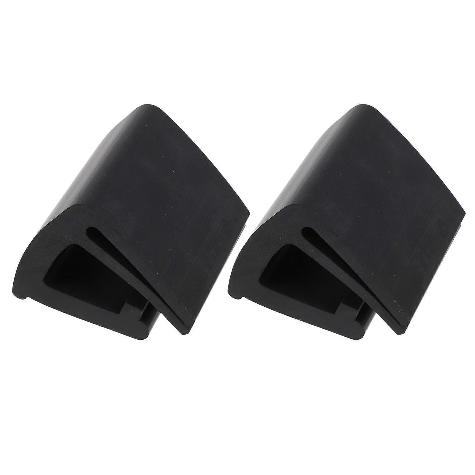 1 Pair Retaining Clips For Golf Cart Windshield Black Clamp Shape Effective Noise Reduction During Use