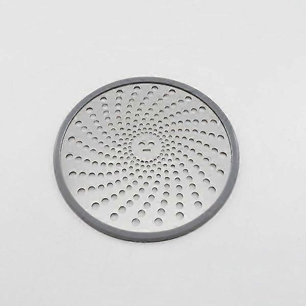 Hair catcher and shower drain plug in stainless steel with mesh that is easy to clean and secure grip (12 cm)