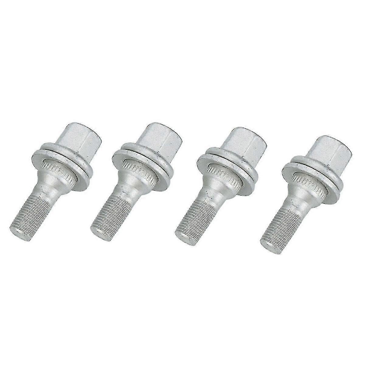 ホイールナットボルトはシトロエンプジョー206 207 208 308 407 3008 17ミリメートル六角(シルバー)(4個)にフィット