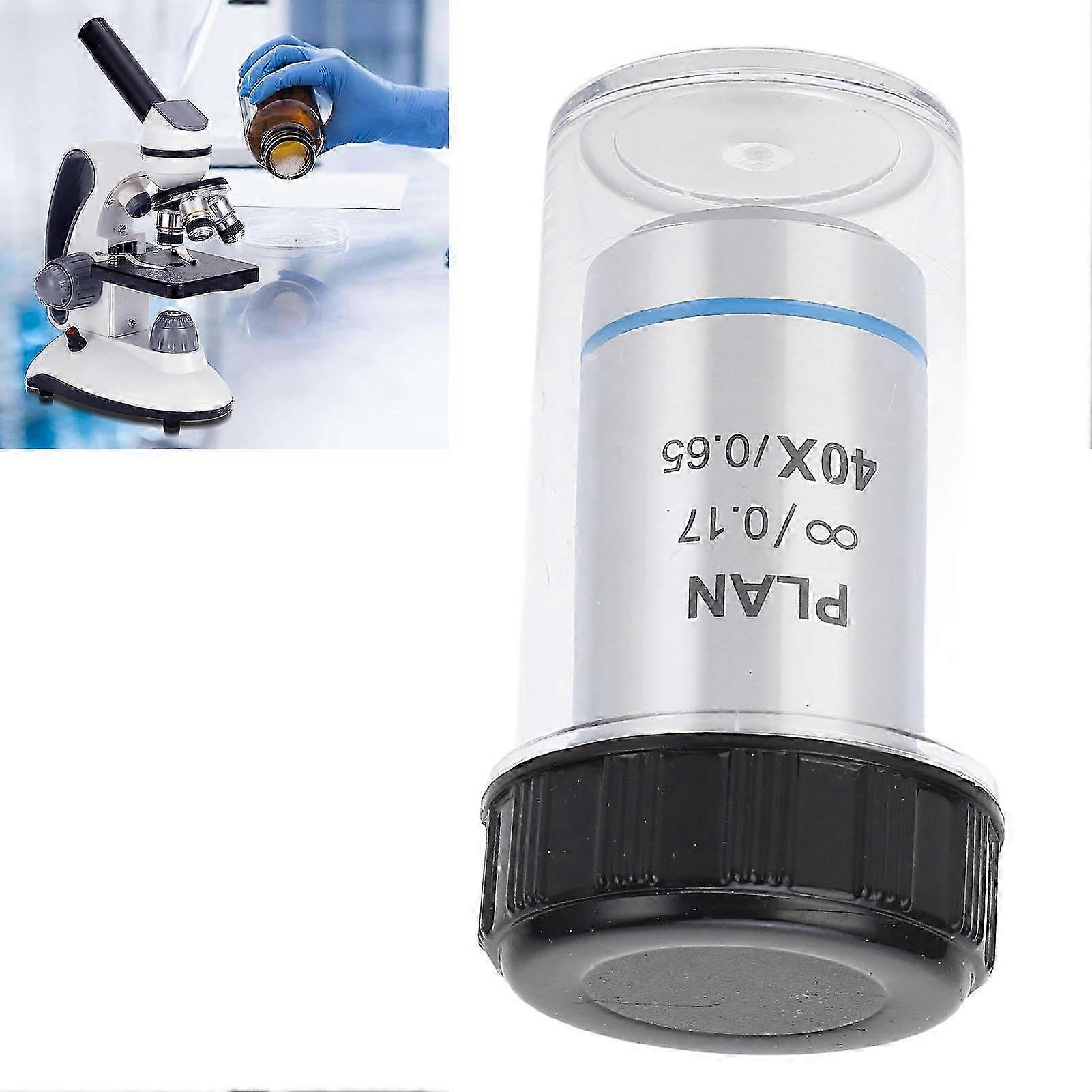 Infinity Objective Lens 40x Wide Viewing High Transmittance 195 Microscope Objective Lens