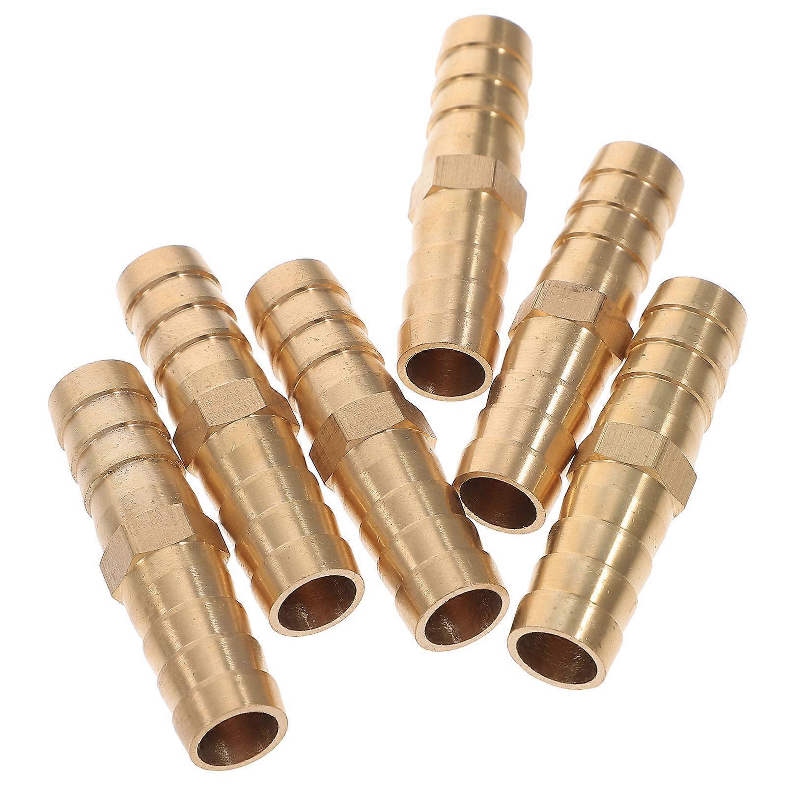 12pcs Copper PEX Pipe Fittings Straight Coupling Crimp Connectors for Durable Hose Repairs and Water Line Connections
