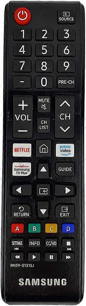2025 Newest OEM Remote Control with Netflix Hotkey - Black (BN59-01315J)