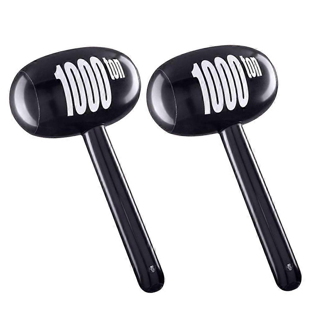 Inflatable Hammer Toy for Party 2Pcs Plastic Cartoon Blow Up Hammers