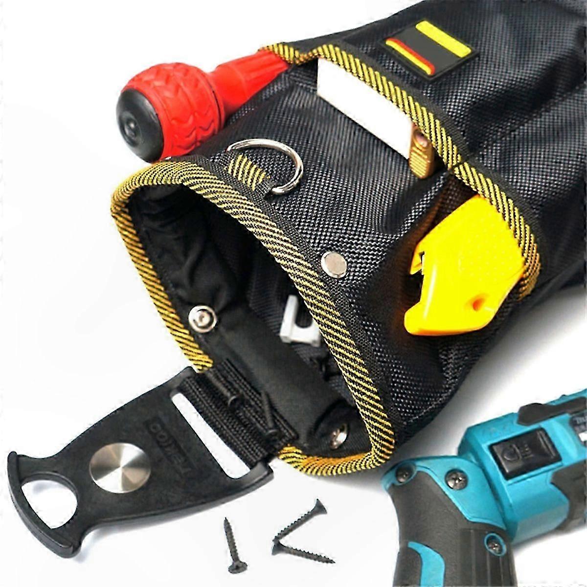 Heavy-Duty Rotating Tool Pouch with Quick-Hang Function for Nails and Tools