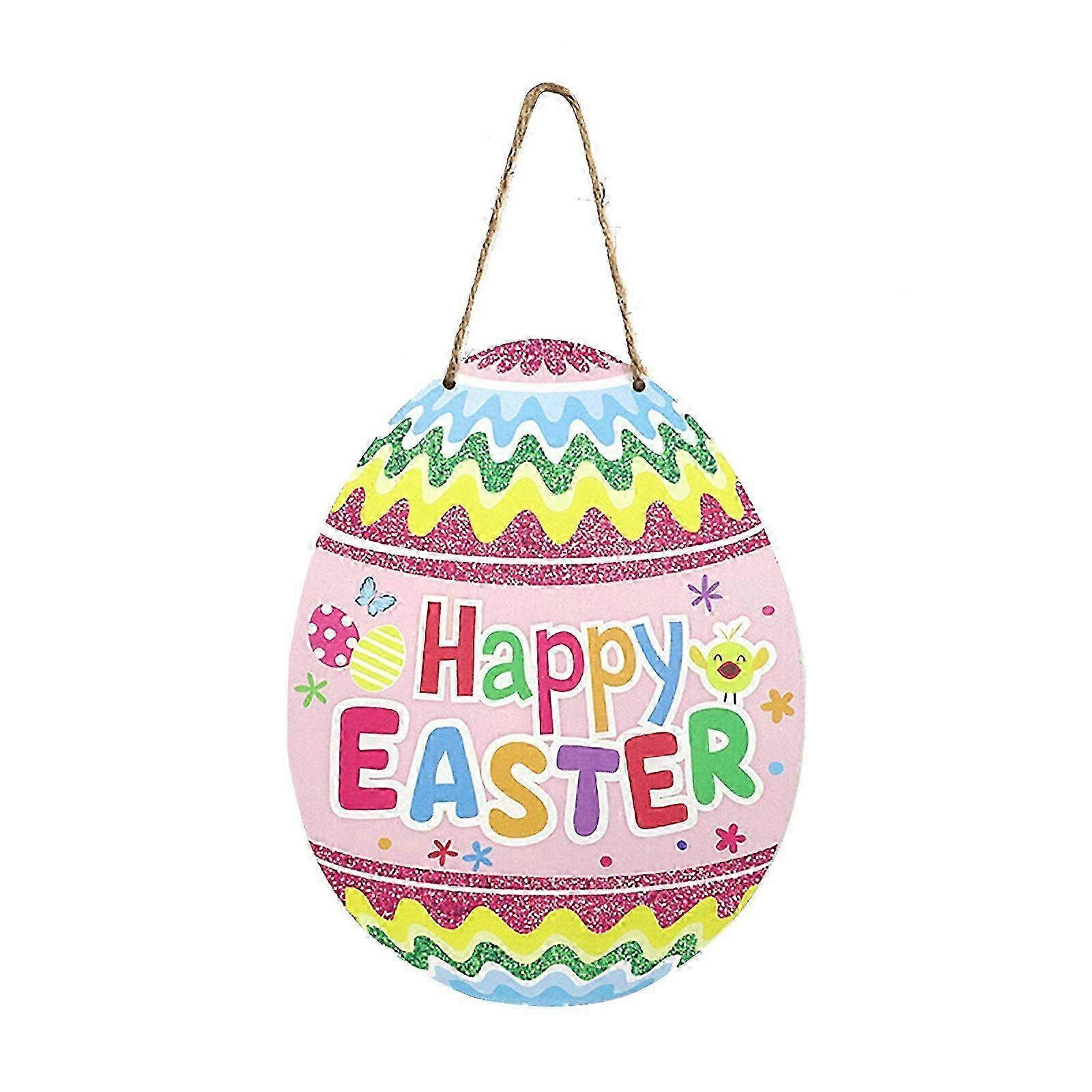 Hanging Door Frame Decoration with Eggs & Rabbits - Charming Home D��cor for Easter & Spring Harmony Hub 1088