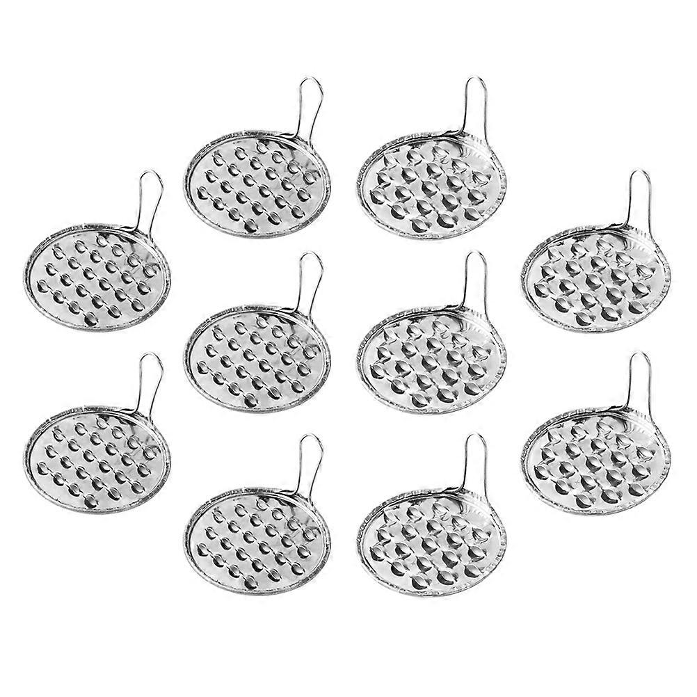 10Pcs Kitchen Jelly Making Tools Portable Stainless Steel Devices For Use Shredding Functionality