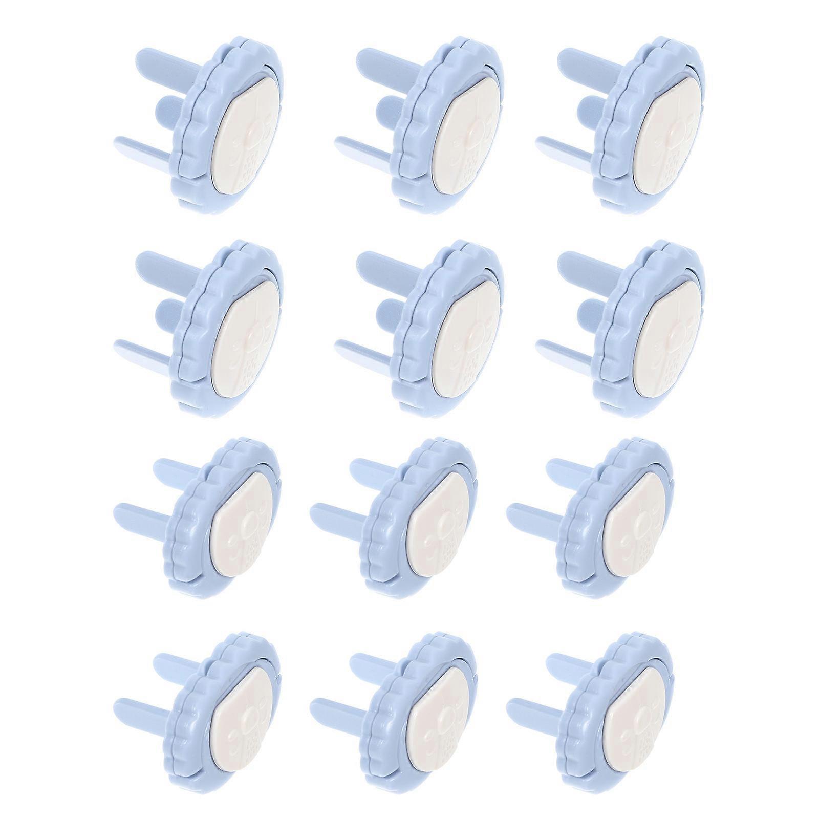 Hemoton 12Pcs Outlet Covers for Baby Proofing Plug Covers for Outlets Socket Protector