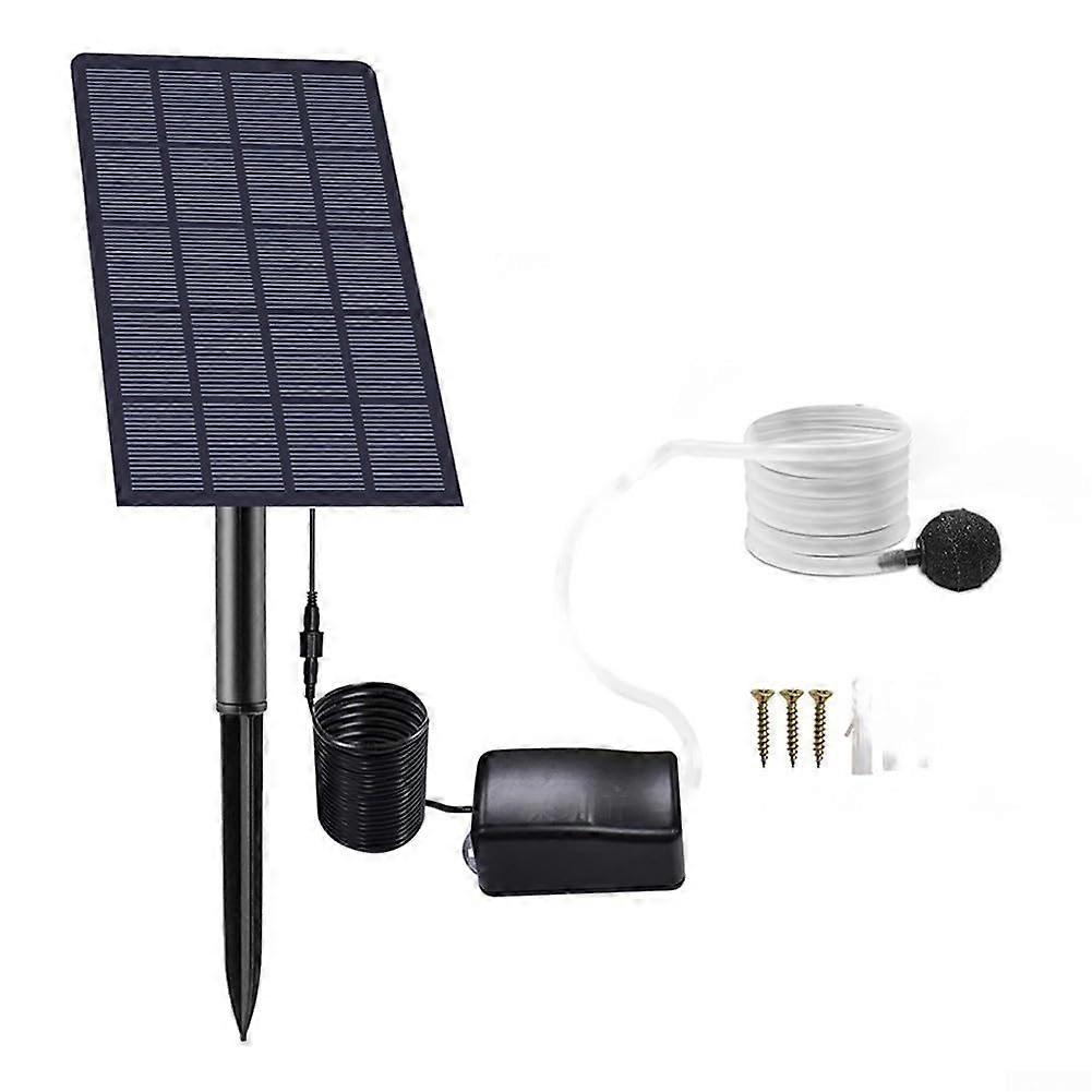 Efficient 2.5W 6V Solar Aerator for Oxygen Supply in Fish Ponds and Aquariums