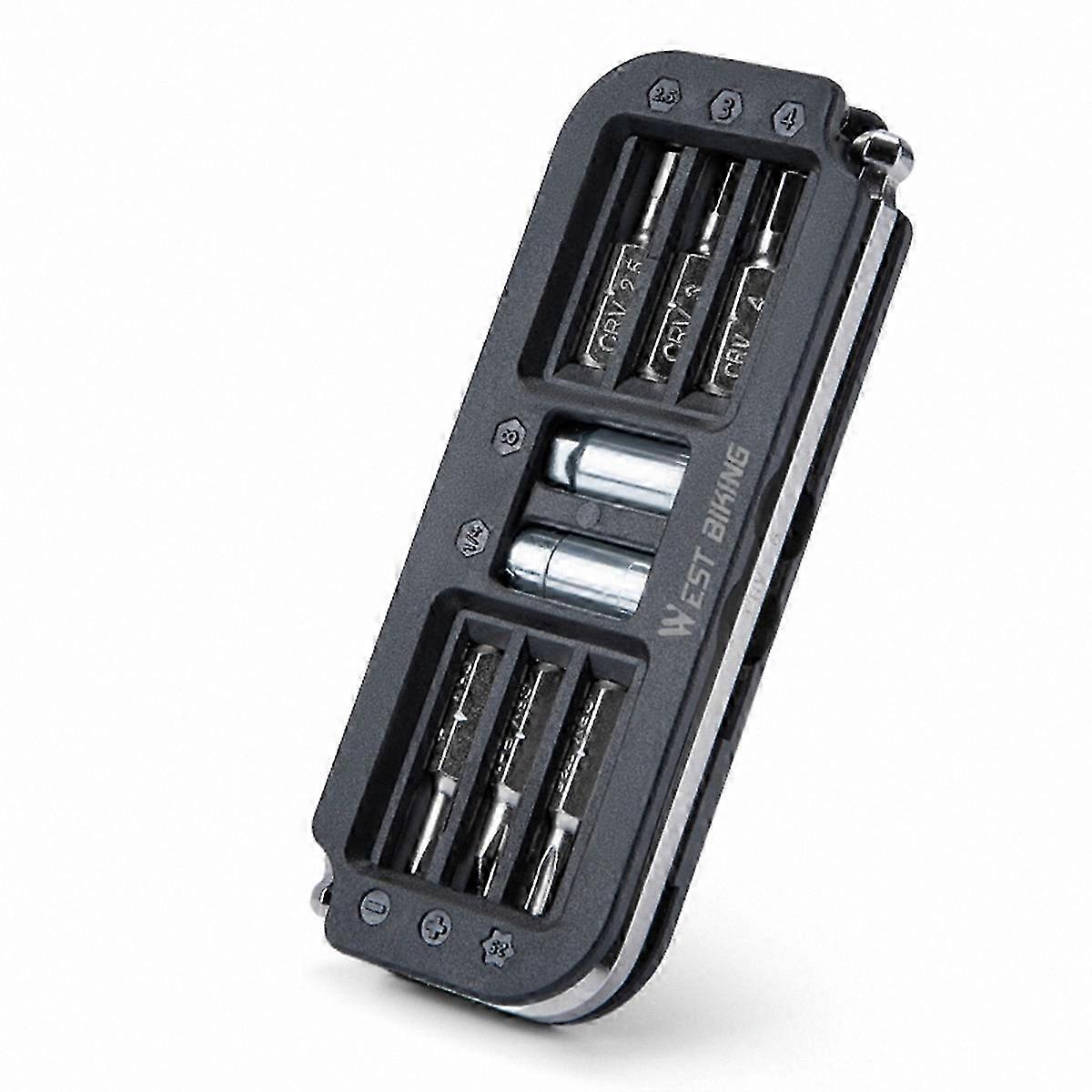 Multi-Function Bike Maintenance Tool Set with 10 Tools for Cycling Repairs