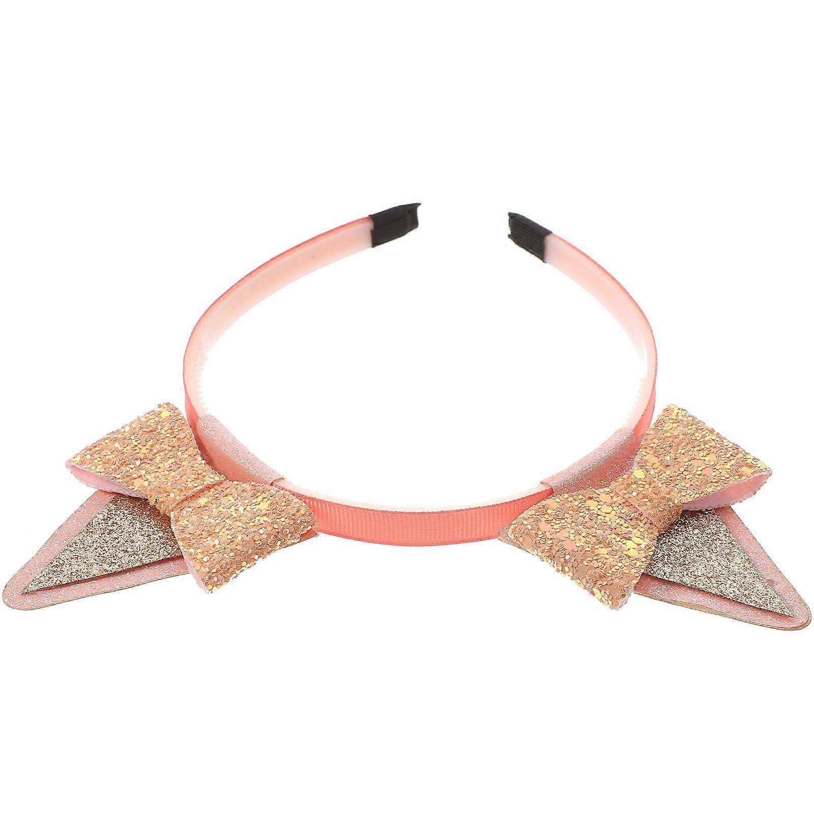Sequin Headband with Playful Cat Ears, Versatile Option for Costume and Theme Parties