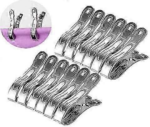 2025最新モデル12パックステンレス鋼洗濯ばさみ、4.7インチビーチタオルクリップ、グラウンドプールについて