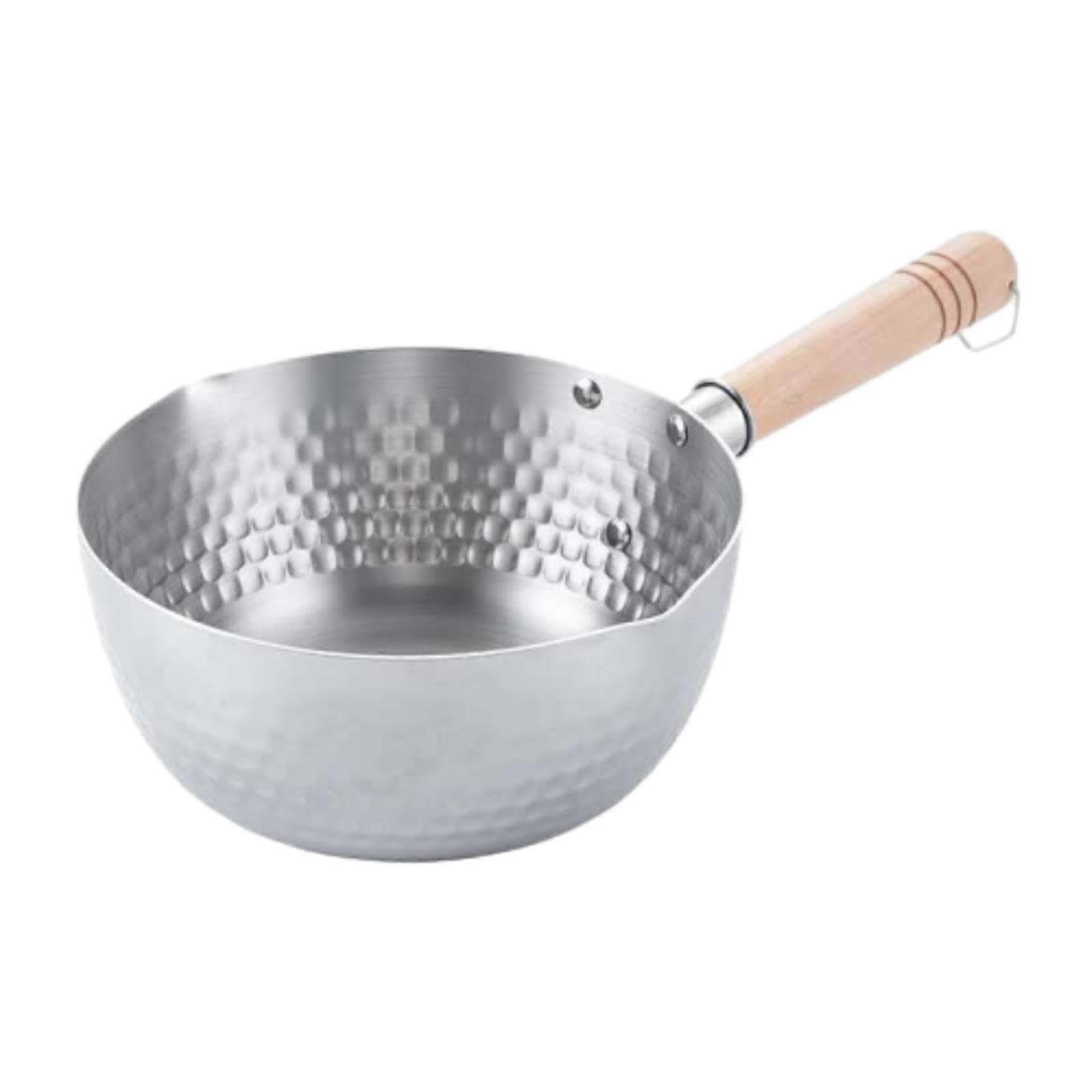 Chocolate Melting Pot, Milk Pot with Spout, Cooking Pot with Wooden Handle, Small Milk Pot