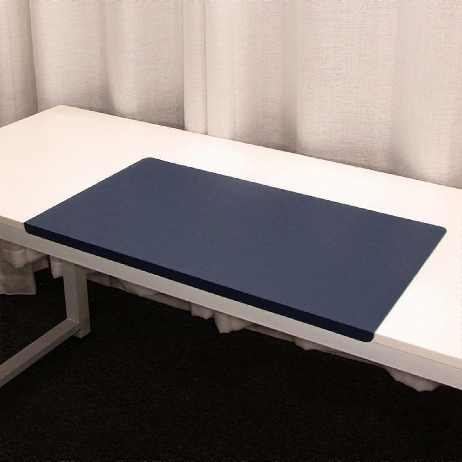 Desk mat (70x50cm) – XXL leather mouse pad for office gaming, nonslip, heat stain resistant – dark blue