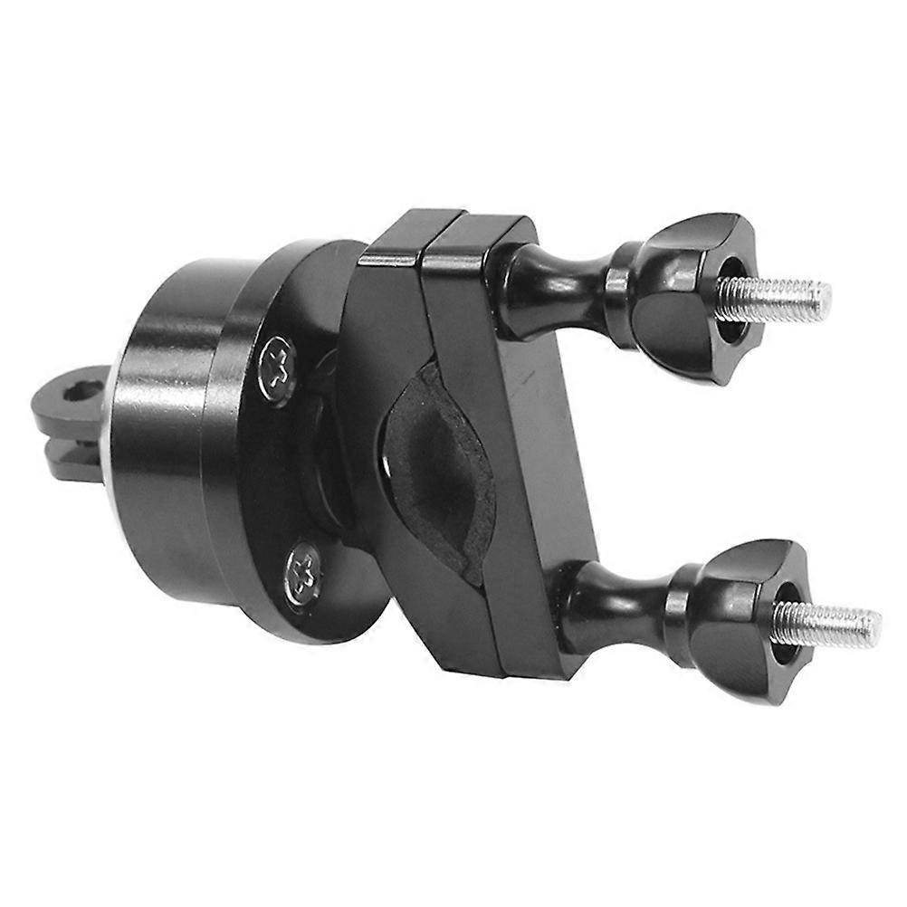 Durable Aluminum Alloy Bike Camera Mount with 360Degree Rotation for Compatible Action Cameras Black