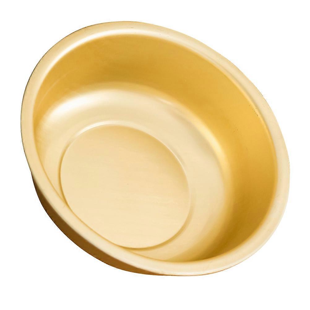 Golden Color Round Washing Basin Designed For Households With Large Capacity 1Pcs
