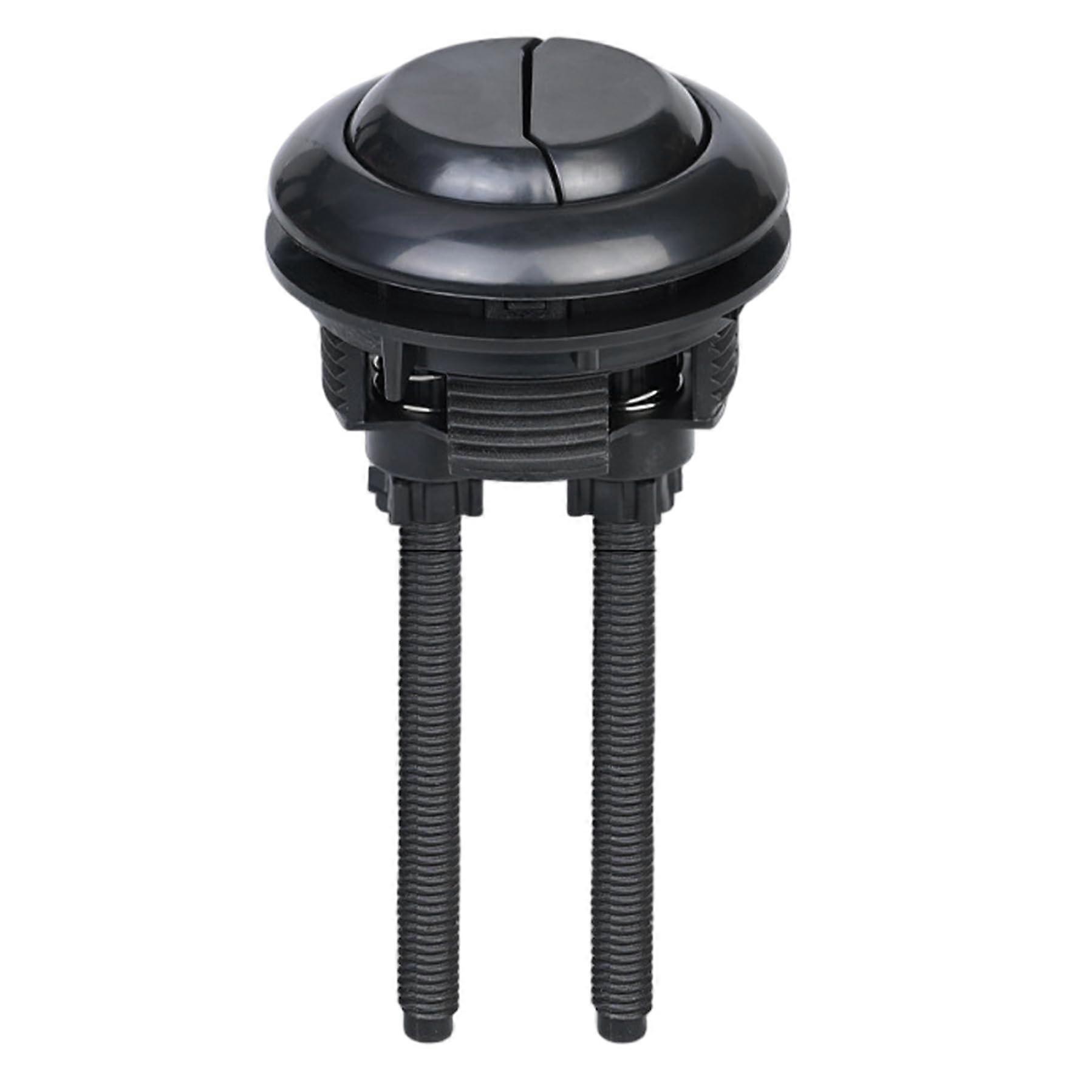 Toilet Armoured Parts, Dual Flush Valve Replacement Kit, Round Plastic Toilet Button, Push Button with Mildew Thread for Home