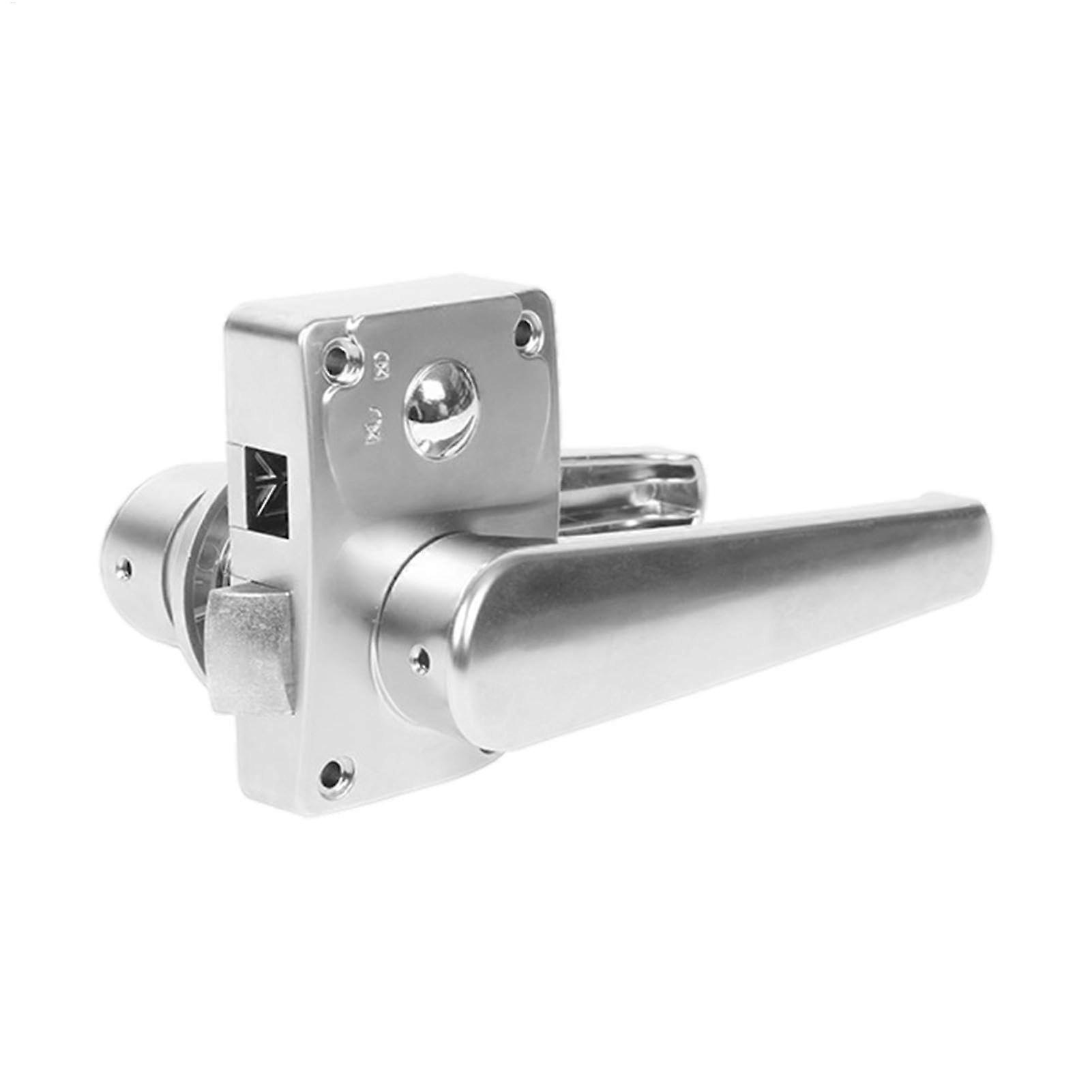 Door Lock Bolt for Caravan Trailer - Copper Core Privacy Lock Replacement - Sturdy RV Toilet Door Hardware - Silver Anti-Jamming System 0100467