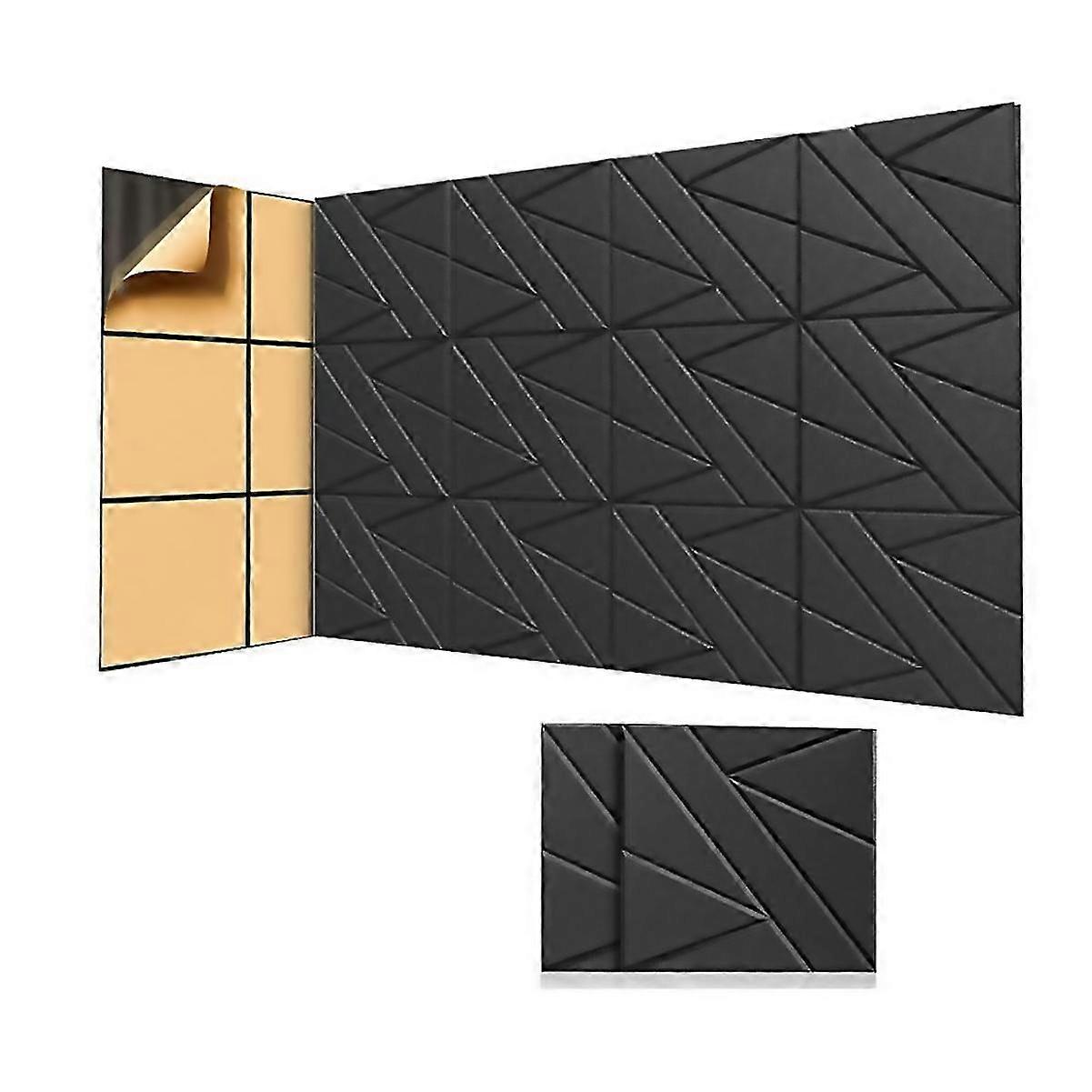 For 8 Pack Soundproof Wall Panels For Home Studio Office Decor Black