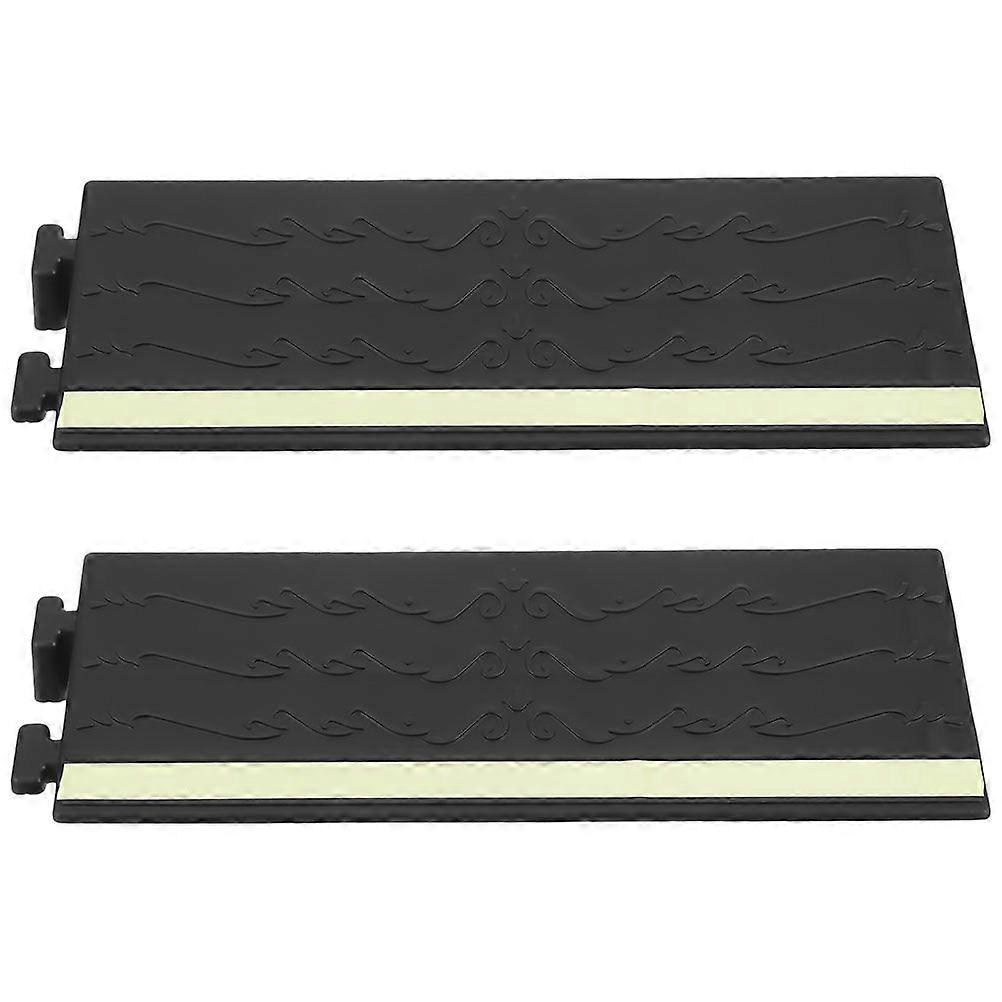 2pcs Robot Vacuum Threshold Ramp Heavy Duty Curb Ramps Sidewalk Ramps Robot Ramp Cushion Threshold Wheelchair Ramp for Doorways Entry