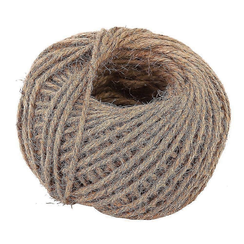 Natural Jute Twine for Crafts, Gift Wrapping & Gardening - Durable 50m String for Plants, Vines & Decorative Projects