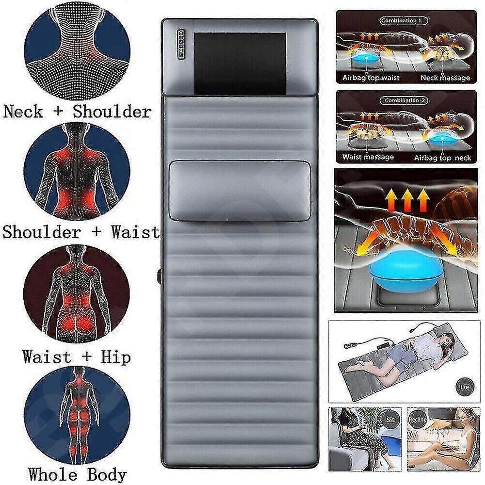 9 Modes Full Body Electric Massage Mattress with Heated Function
