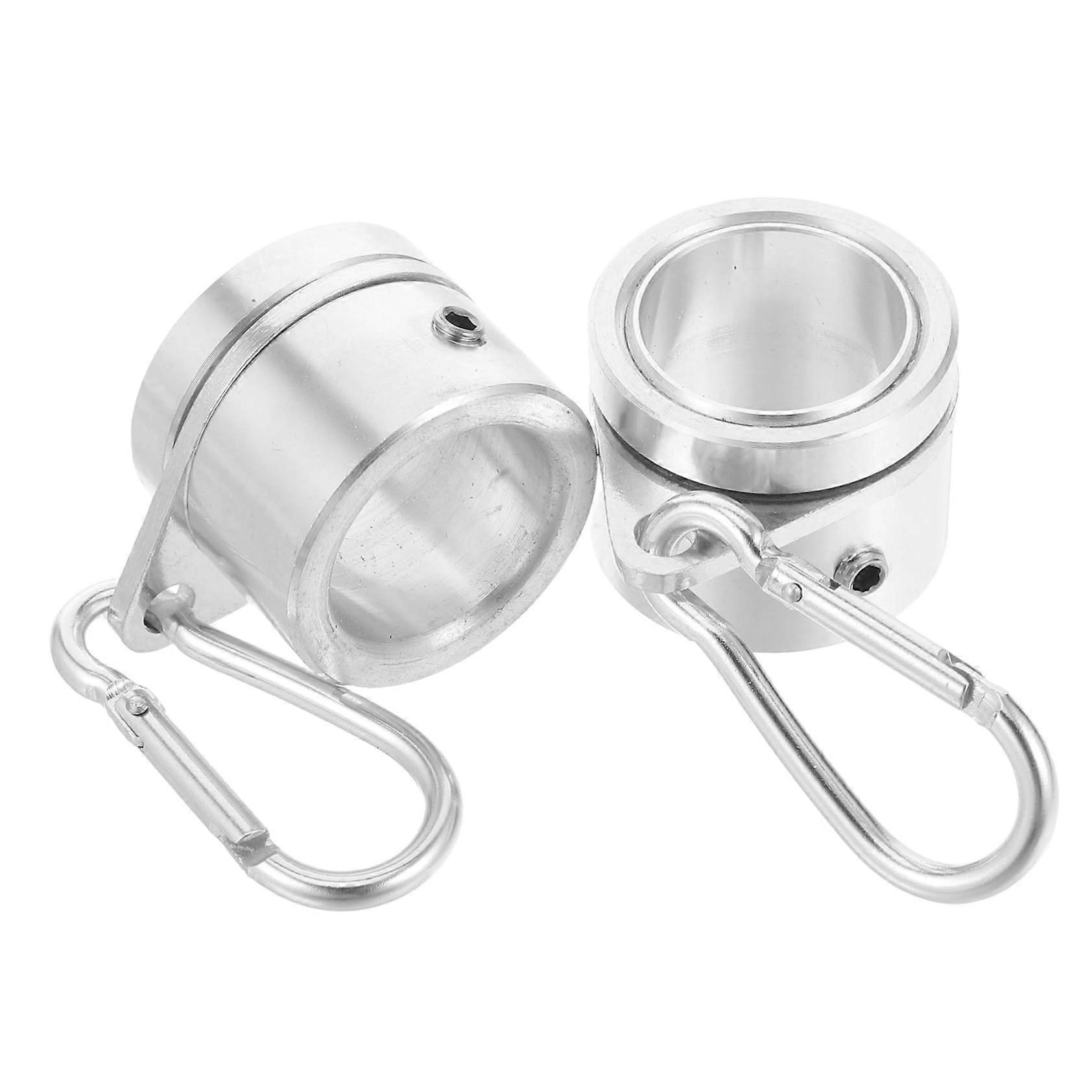 1 pair aluminum alloy rotating flagpole antitangle for flag display, easy installation and removal