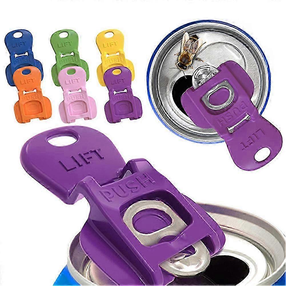 Plastic Soda Can Opener Effortless Easy Tab Opener & Bottle Sealer