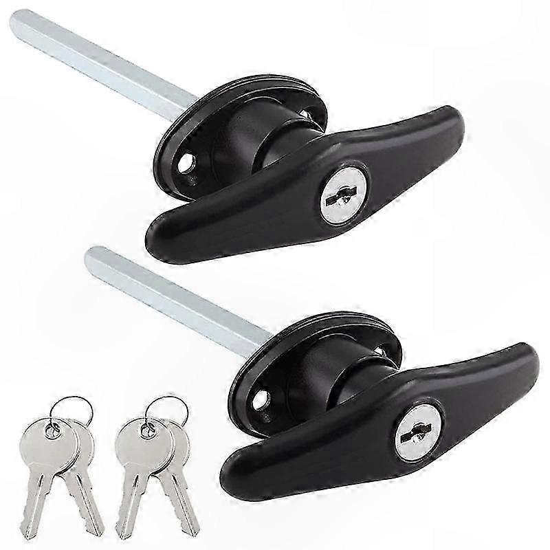 T-Handle Lock for Truck Caps and Camper Shells, Replacement Canopy Key Lock System