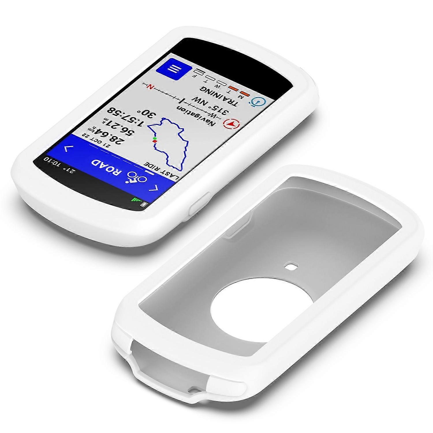 For Garmin Edge 1040 Scratch Resistant Soft Silicone Case Bike GPS Computer Protective Cover-White