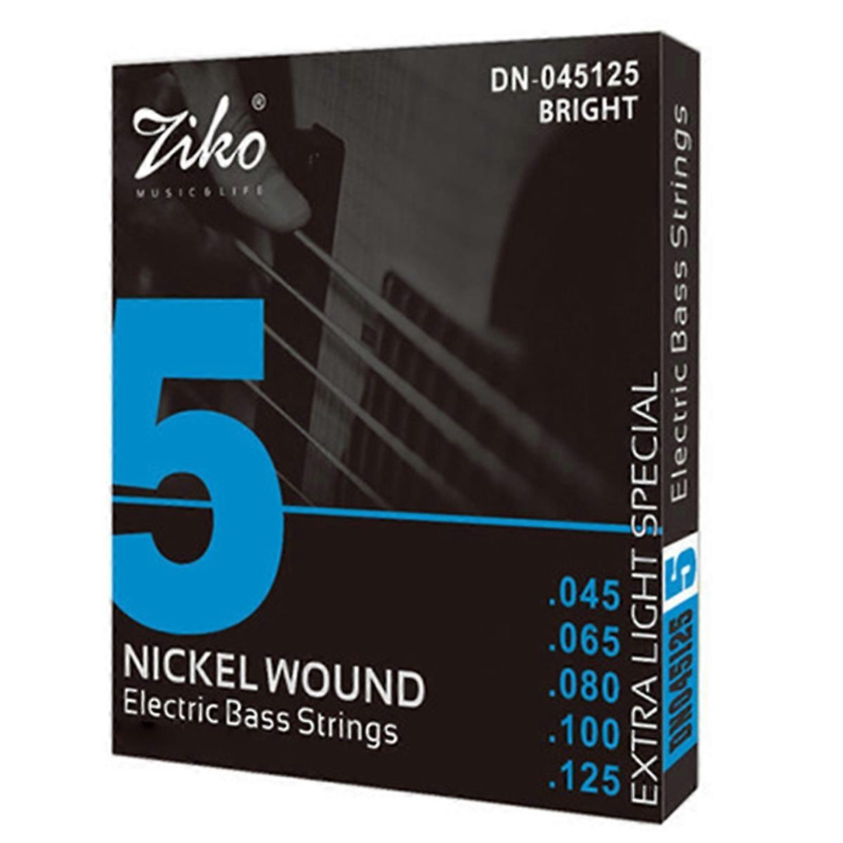 -045 5 Strings Bass Carbon Steel Hexagonal Alloy Beginner Professional Practice Strings