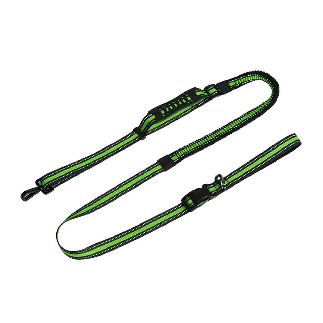 Nylon Reflective Dog Leash With Hands Running Belt Elastic And Durable For Walking And Training Fluorescent