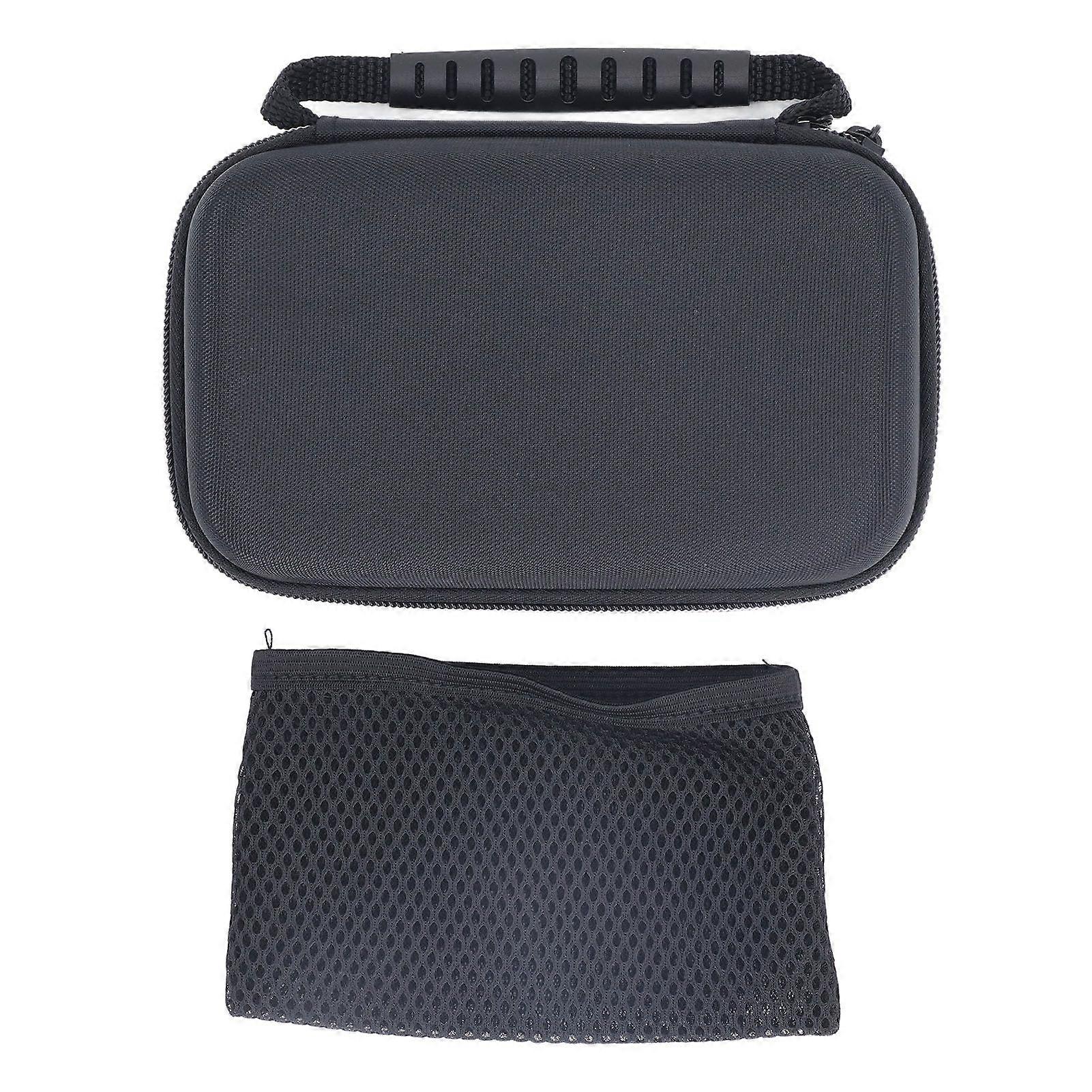 Carrying Case for 3DS 2DS XL Nylon Portable Game Console Hard Protective Shell Travel Case with Game Cartridge Slots Black