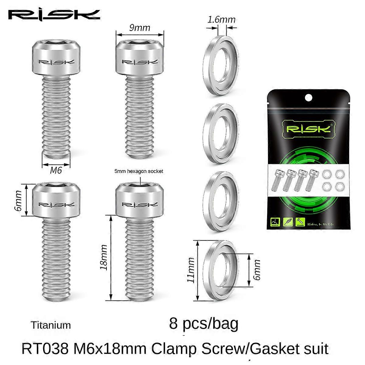 Mountain bike disc brake screws, titanium alloy material, suitable for SLX/XT/XTR